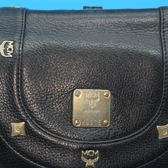 MCM Black Leather Backpack - Project Bag - Picture 8 of 14